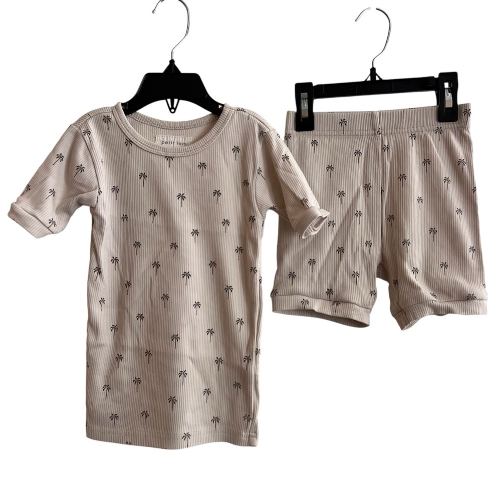 Petit Lem Palm Tree Kids Pajama Set